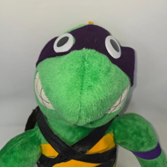 TMNT Teenage Mutant Ninja Turtles Playmates Donatello 14" Plush 1989 Vintage - Picture 3 of 12